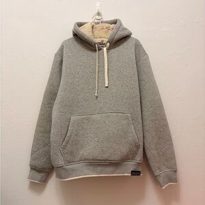 Men’s Sherpa Bonded Hoodie with Kangaroo Pocket.